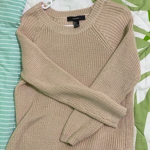 Forever 21 Tan knit sweater
